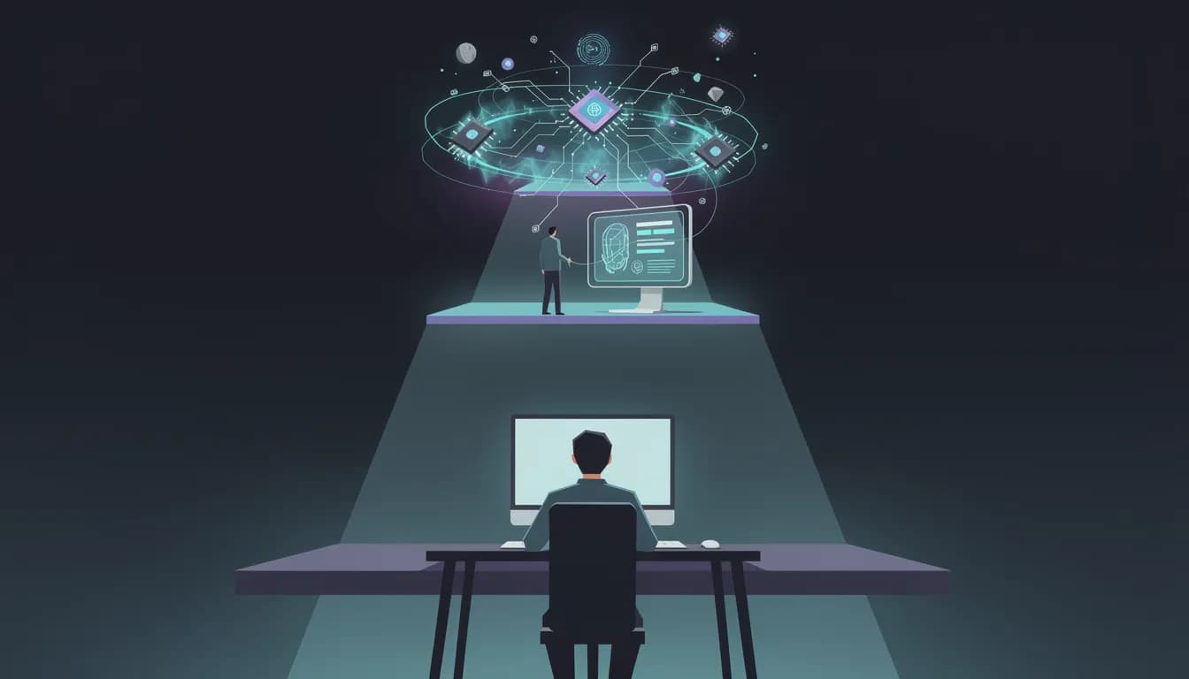 Three ascending tiers illustrating the evolution from manual SEO to AI-assisted SEO to agentic SEO — autonomous AI agents running SEO tasks without human intervention